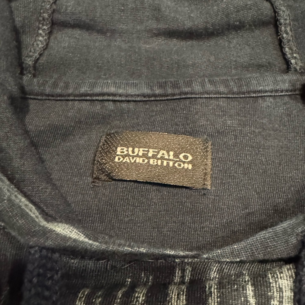SALE🎉 Buffalo David Bitton Blue Striped Hoodie - Picture 3 of 3